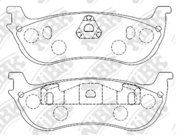 Комплект тормозных колодок NiBK PN0080