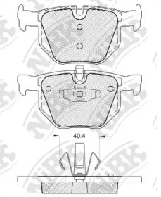 Комплект тормозных колодок NiBK PN0092