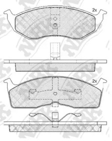 Комплект тормозных колодок NiBK PN0110