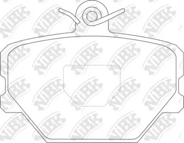Комплект тормозных колодок NiBK PN0139