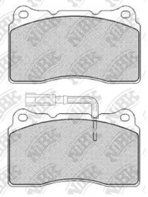 Комплект тормозных колодок NiBK PN0150W