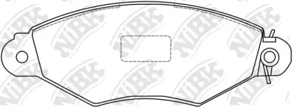 Комплект тормозных колодок NiBK PN0151