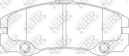 Комплект тормозных колодок NiBK PN0161