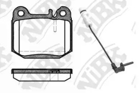 Комплект тормозных колодок NiBK PN0203W