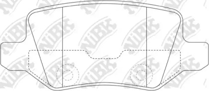 Комплект тормозных колодок NiBK PN0214
