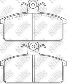 Комплект тормозных колодок NiBK PN0245
