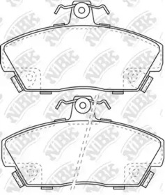 Комплект тормозных колодок NiBK PN0259