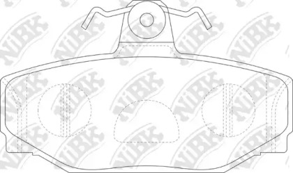 Комплект тормозных колодок NiBK PN0260