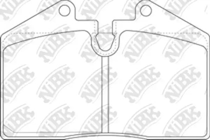 Комплект тормозных колодок NiBK PN0267