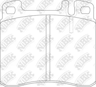 Комплект тормозных колодок NiBK PN0285