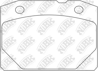 Комплект тормозных колодок NiBK PN0298
