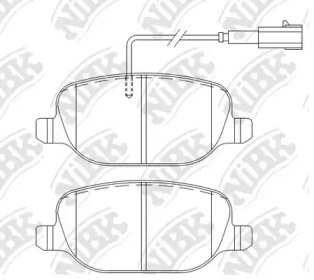 Комплект тормозных колодок NiBK PN0324W