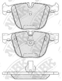 Комплект тормозных колодок NiBK PN0326W