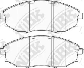 Комплект тормозных колодок NiBK PN0380