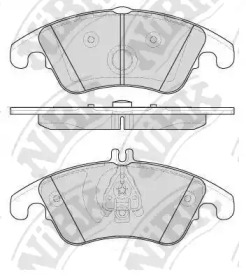 Комплект тормозных колодок NiBK PN0395