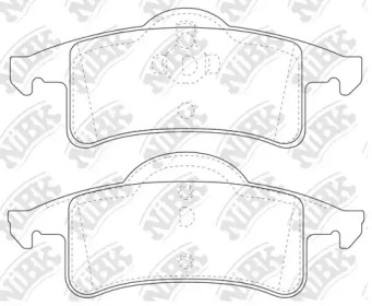Комплект тормозных колодок NiBK PN0425