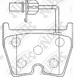Комплект тормозных колодок NiBK PN0432