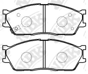 Комплект тормозных колодок NiBK PN0445