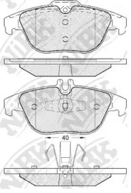 Комплект тормозных колодок NiBK PN0460