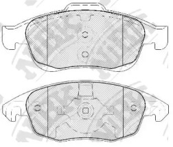 Комплект тормозных колодок NiBK PN0471