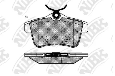 Комплект тормозных колодок NiBK PN0473