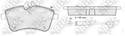 Комплект тормозных колодок NiBK PN0490W