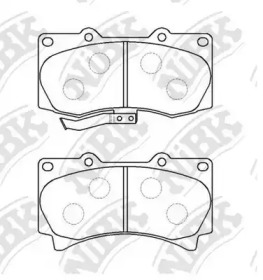 Комплект тормозных колодок NiBK PN0498