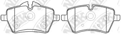 Комплект тормозных колодок NiBK PN0504