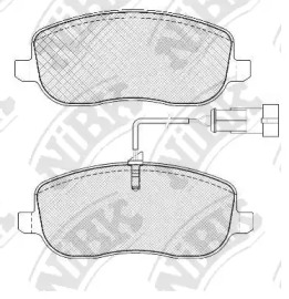 Комплект тормозных колодок NiBK PN0535W