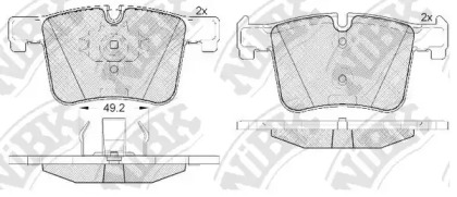 Комплект тормозных колодок NiBK PN0558