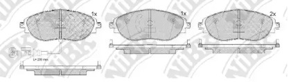 Комплект тормозных колодок NiBK PN0559W