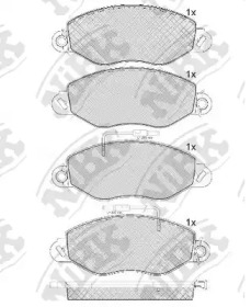 Комплект тормозных колодок NiBK PN0836