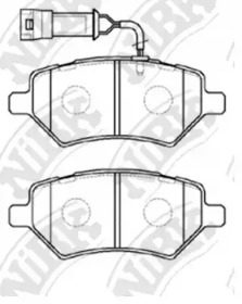 Комплект тормозных колодок NiBK PN0838W