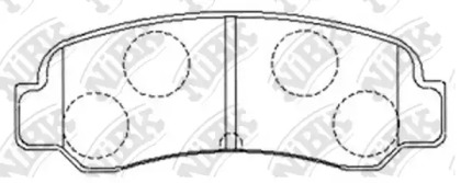 Комплект тормозных колодок NiBK PN1109