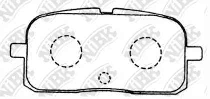 Комплект тормозных колодок NiBK PN1178