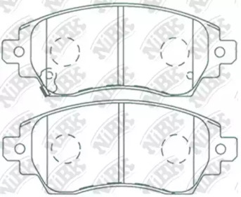 Комплект тормозных колодок NiBK PN1194