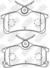Комплект тормозных колодок NiBK PN1220