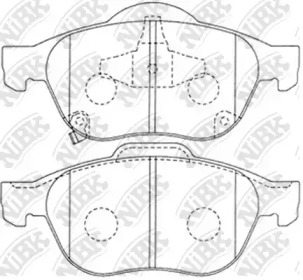 Комплект тормозных колодок NiBK PN1236