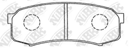 Комплект тормозных колодок NiBK PN1243