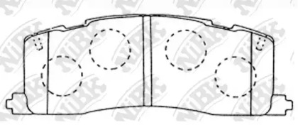 Комплект тормозных колодок NiBK PN1274