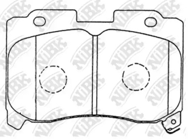 Комплект тормозных колодок NiBK PN1360