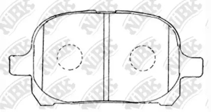 Комплект тормозных колодок NiBK PN1401