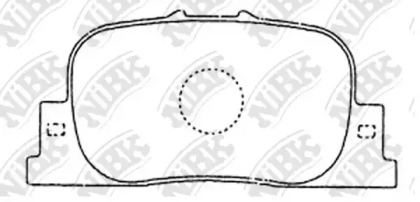 Комплект тормозных колодок NiBK PN1431