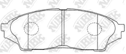 Комплект тормозных колодок NiBK PN1434
