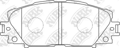Комплект тормозных колодок NiBK PN1508