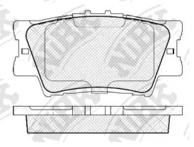 Комплект тормозных колодок NiBK PN1522