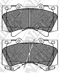 Комплект тормозных колодок NiBK PN1541