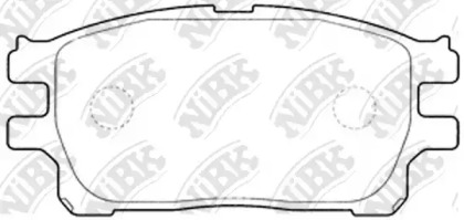 Комплект тормозных колодок NiBK PN1784
