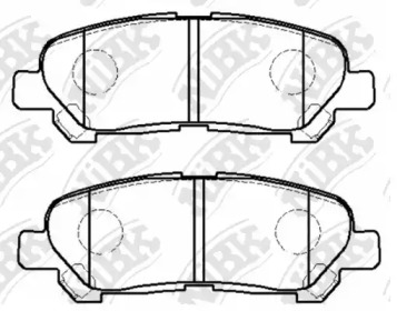 Комплект тормозных колодок NiBK PN1848
