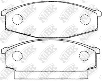 Комплект тормозных колодок NiBK PN2078